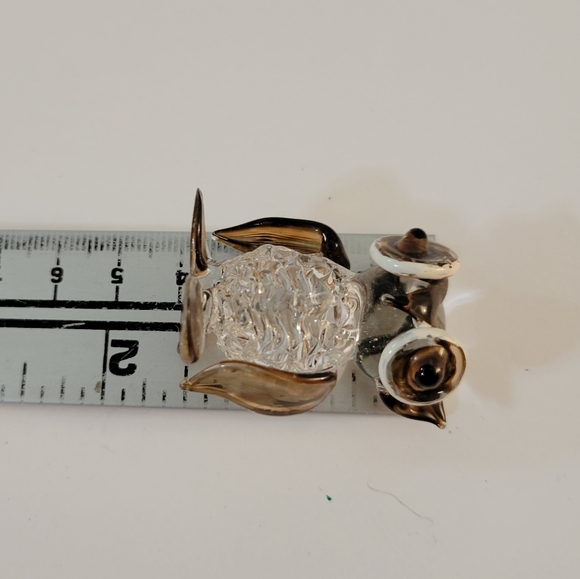 Hand Blown Glass Owl Figurine Miniature - Picture 8 of 8